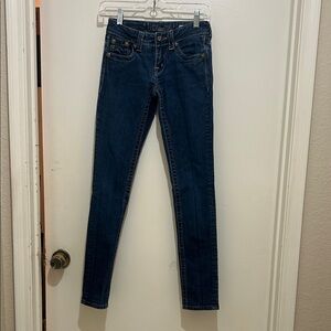 Miss Me Dark Blue Skinny Jeans length 29”